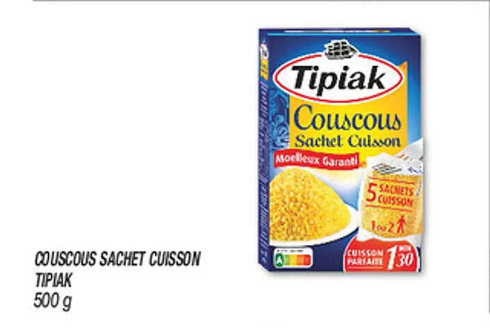 COUSCOUS SACHET CUISSON TIPIAK 500 g