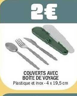 COUVERTS AVEC BOITE DE VOYAGE