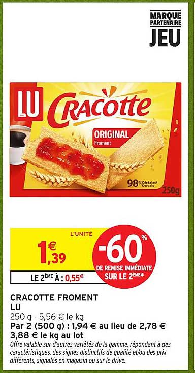 CRACOTTE FROMENT LU