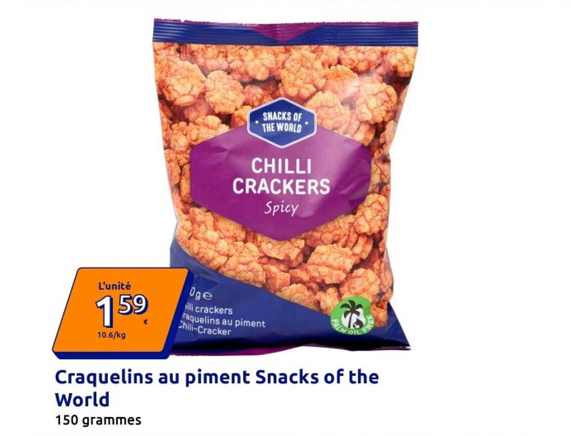 Craquelins au piment Snacks of the World