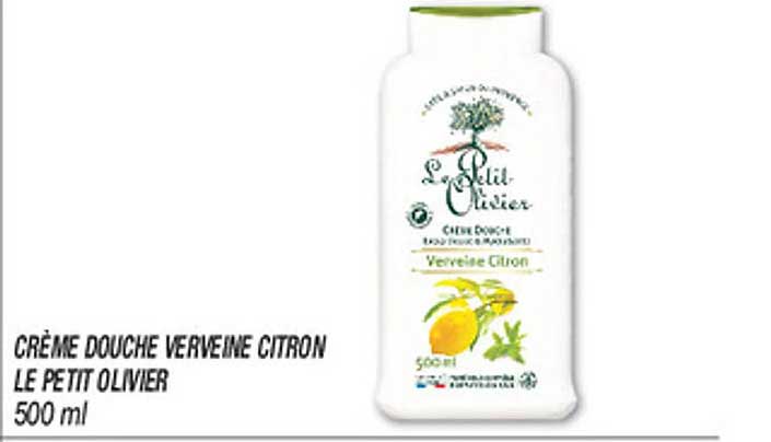CRÈME DOUCHE VERVEINE CITRON LE PETIT OLIVIER 500 ml