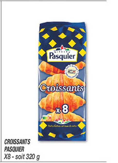 CROISSANTS PASQUIER X8 - soit 320 g