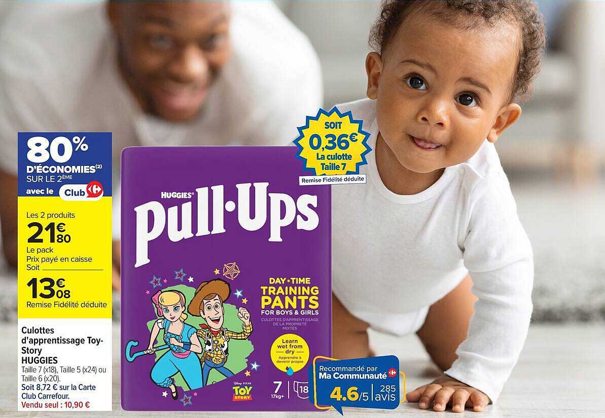 Culottes d'apprentissage Toy Story HUGGIES
