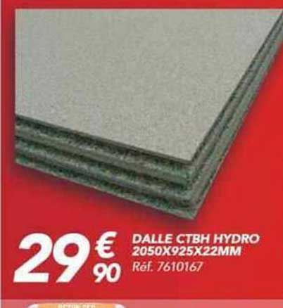DALLE CTBH HYDRO 2050X925X22MM Réf. 7610167