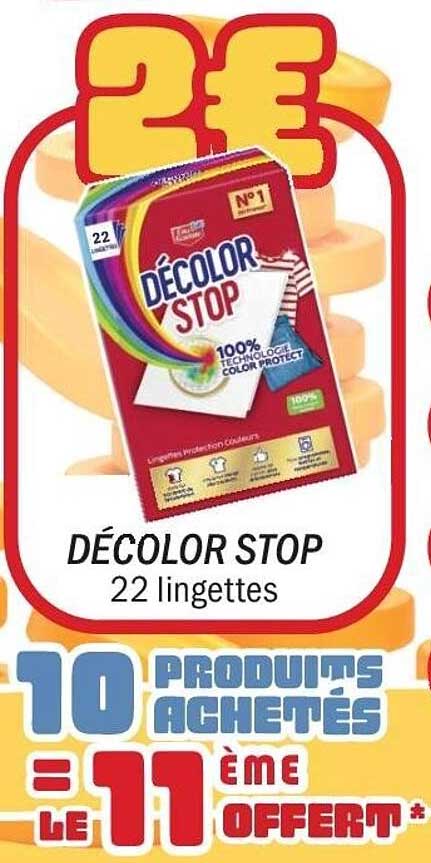 DÉCOLOR STOP 22 lingettes
