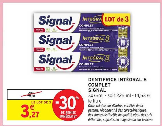 DENTIFRICE INTÉGRAL 8 COMPLET SIGNAL