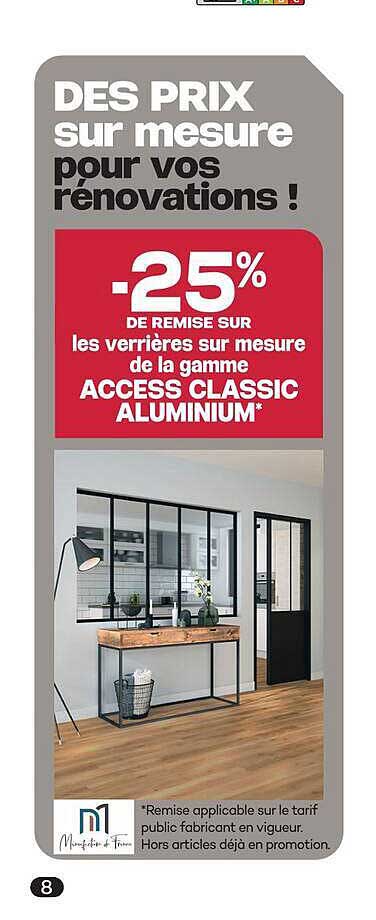 DES PRIX sur mesure pour vos rénovations !