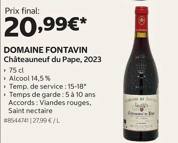 DOMAINE FONTAVIN Châteauneuf du Pape, 2023