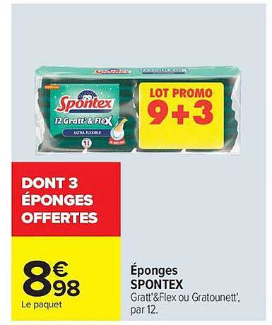 DONT 3 ÉPONGES OFFERTEs