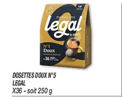 DOSETTES DOUX N°5 LEGAL X36 - soit 250 g