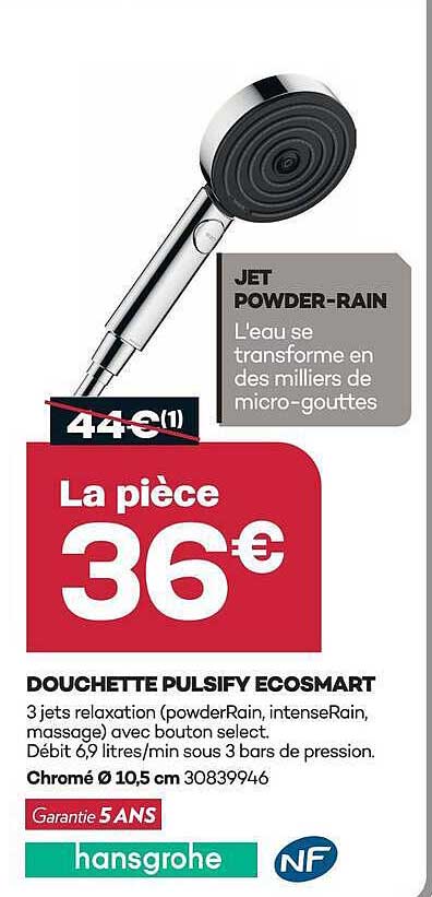 DOUCHETTE PULSIFY ECOSMART