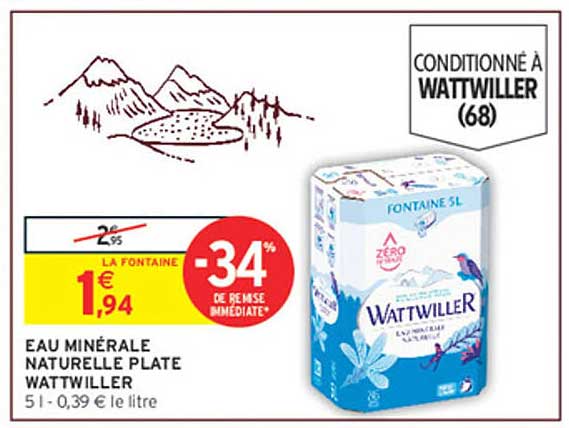 EAU MINÉRALE NATURELLE PLATE WATTWILLER
