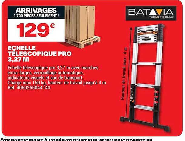 ECHELLE TELESCOPIQUE PRO 3,27 M