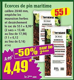 Écorces de pin maritime