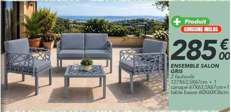 ENSEMBLE SALON GRIS