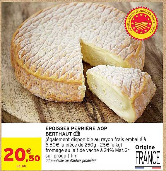 ÉPOISSES PERRIÈRE AOP BERTHAUT