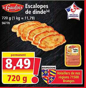 Escalopes de dinde(a)