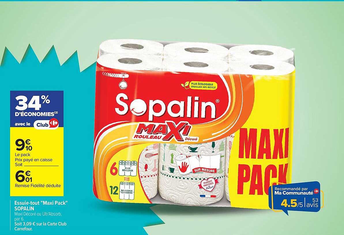 Essuie-tout "Maxi Pack" SOPALIN