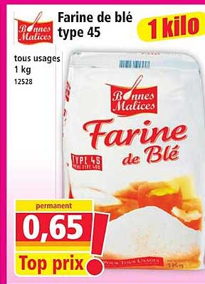 Farine de blé type 45