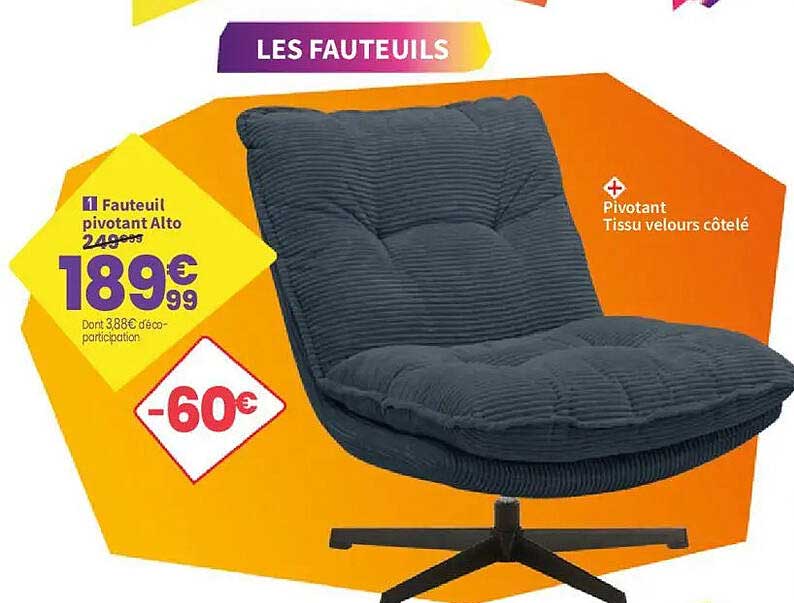 Fauteuil pivotant Alto