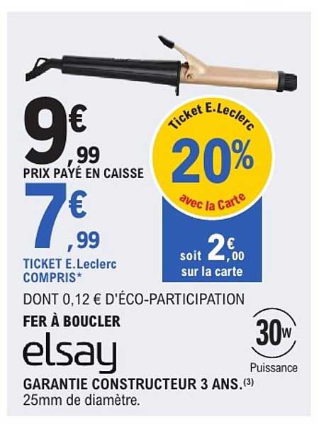 FER À BOUCLER elsay