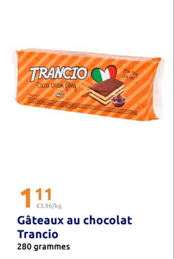 Gâteaux au chocolat Trancio