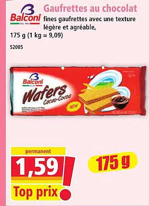 Gaufrettes au chocolat