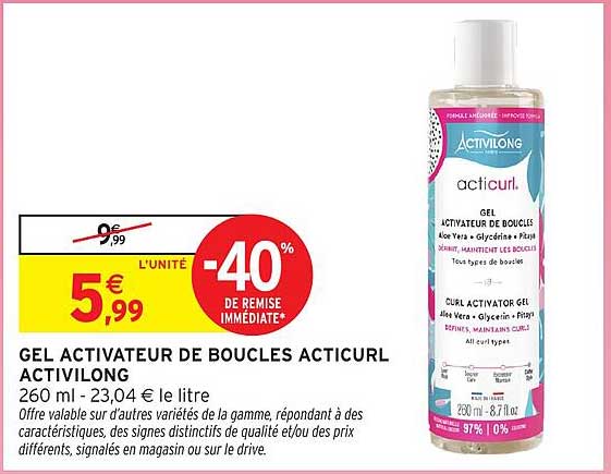 GEL ACTIVATUER DE BOUCLES ACTICURL ACTIVILONG