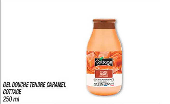 GEL DOUCHE TENDRE CARAMEL COTTAGE 250 ml