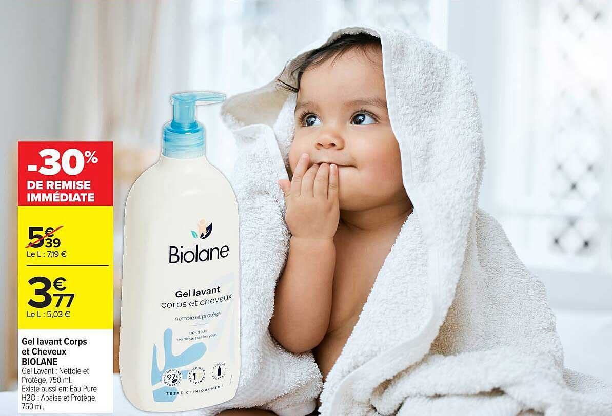 Gel lavant Corps et Cheveux BIOLANE