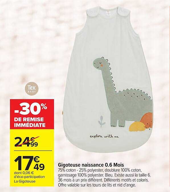 Gigoteuse naissance 0.6 Mois