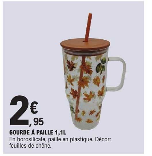 GOURDE À PAILLE 1,1L