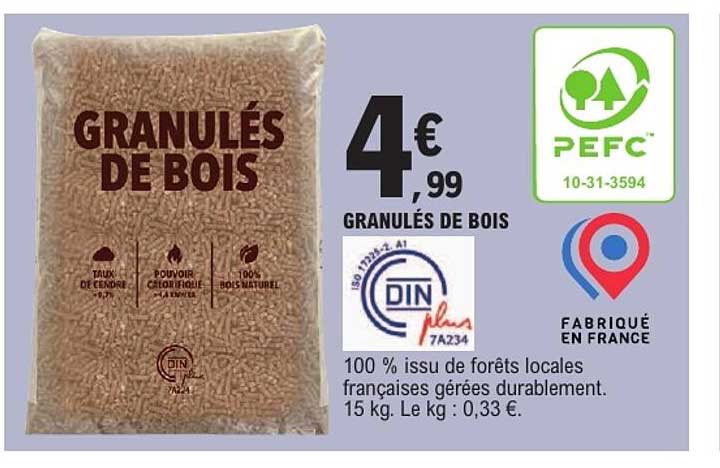 GRANULÉS DE BOIS