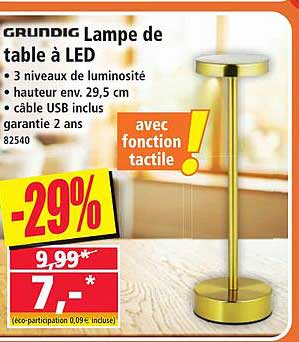 GRUNDIG Lampe de table à LED