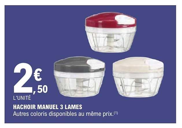 HACHOIR MANUEL 3 LAMES