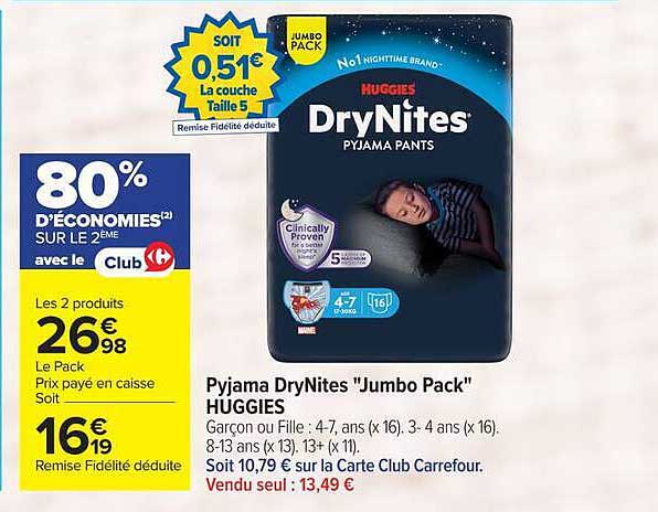 Huggies DryNites "Jumbo Pack"
