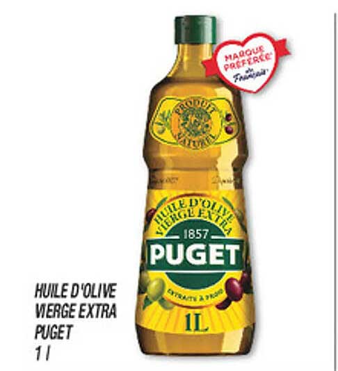HUILE D'OLIVE VERGE EXTRA PUGET 1 l