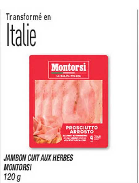 JAMBON CUIT AUX HERBES MONTORSI 120 g