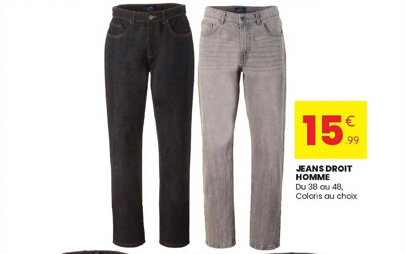 JEANS DROIT HOMME