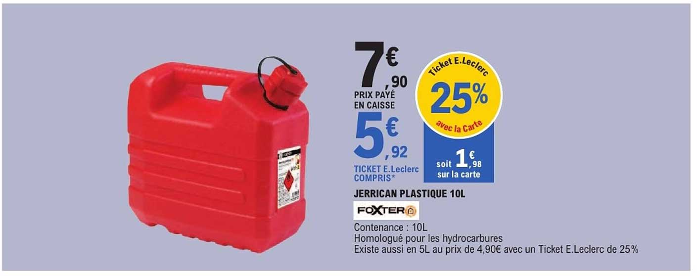 JERRICAN PLASTIQUE 10L