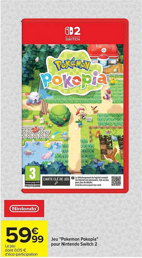 Jeu "Pokemon Pokopia" pour Nintendo Switch 2
