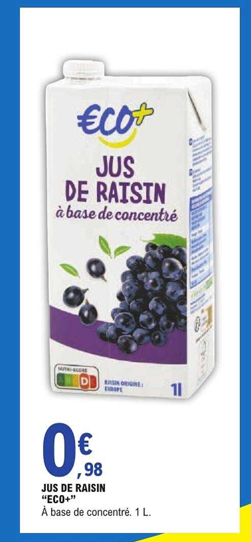 JUS DE RAISIN “ECO+”