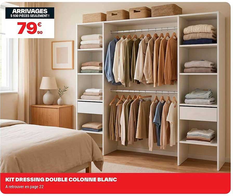 KIT DRESSING DOUBLE COLONNE BLANC