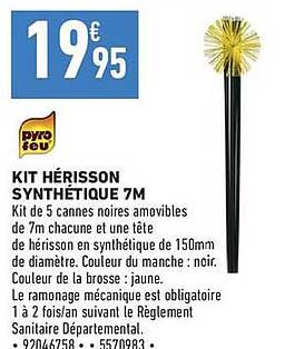 KIT HÉRISSON SYNTHÉTIQUE 7M