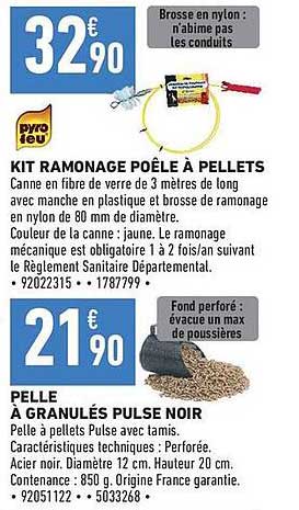KIT RAMONAGE POÊLE À PELLETS