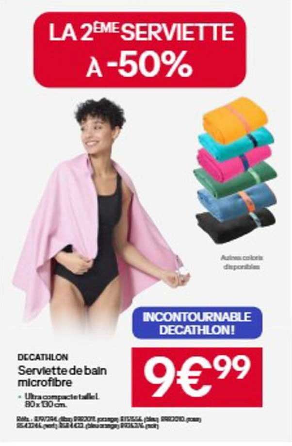 LA 2ÈME SERVIETTE À -50%