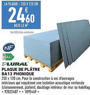LA PLAQUE - 250 X 120 CM