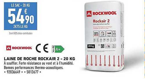 LAINE DE ROCHE ROCKAIR 2 - 20 KG