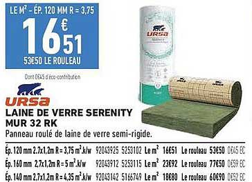 LAINE DE VERRE SERENITY MUR 32 RK