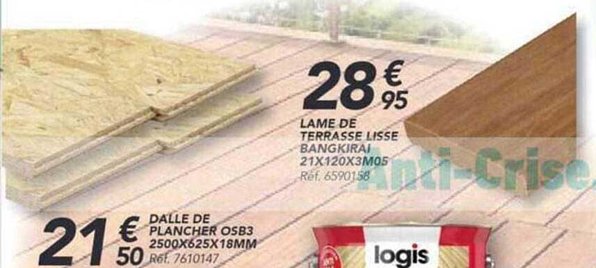 LAME DE TERRASSE LISSE BANGKIRAI 21X120X3M05
